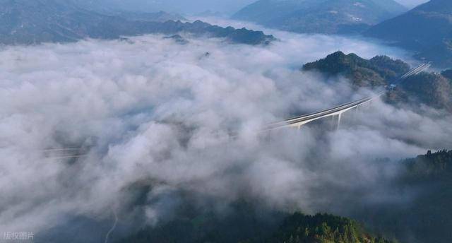 3 个核心条件才能见到！重庆酉沿高速云海奇观，车辆穿行如闯天宫 (图7)