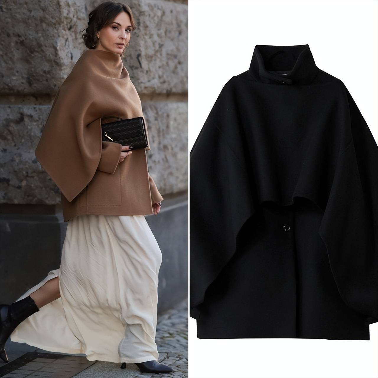 这个冬天,50+姐姐穿“披肩大衣”绝了,优雅又有范(图7) 这个冬天,50+姐姐穿“披肩大衣”绝了,优雅又有范(图7)