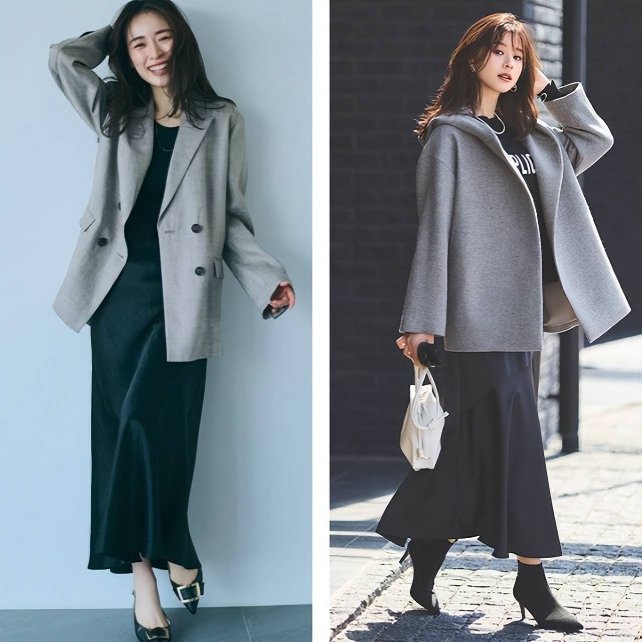 轻熟女的“月光灰”穿搭火了,优雅高级,低调中自有光华 (图9) 轻熟女的“月光灰”穿搭火了,优雅高级,低调中自有光华 (图9)