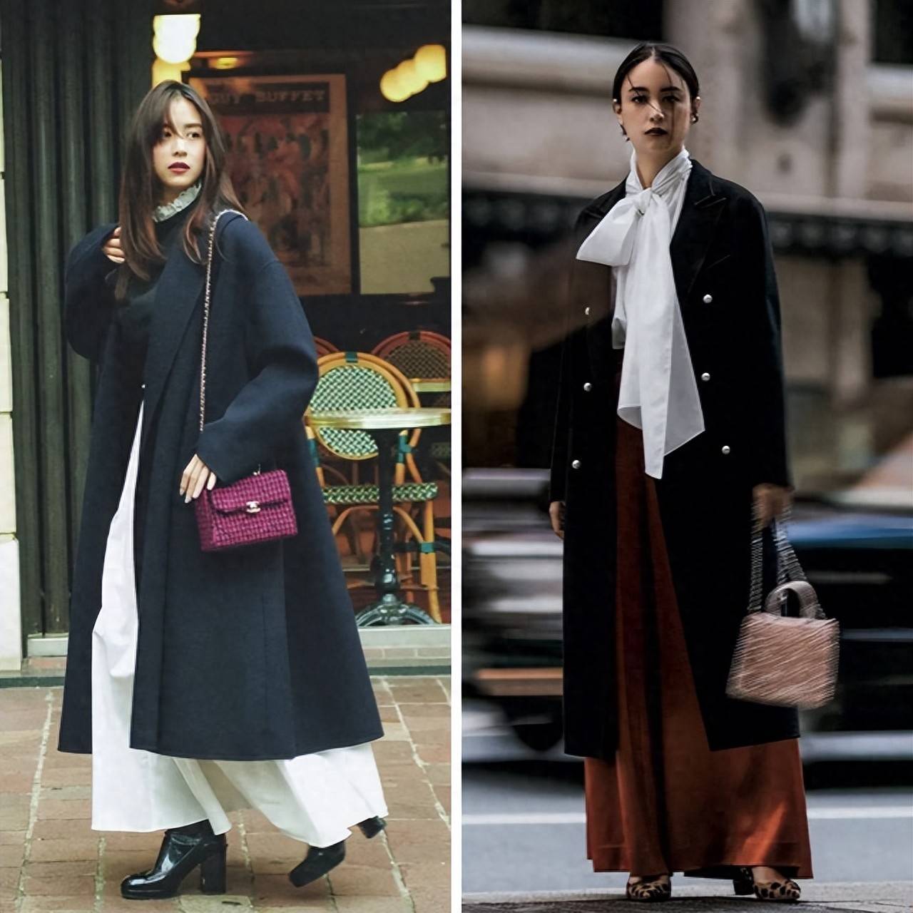 原来,黑色大衣的10倍高级,藏在廓形与层次营造的“精妙感”里 (图1) 原来,黑色大衣的10倍高级,藏在廓形与层次营造的“精妙感”里 (图1)