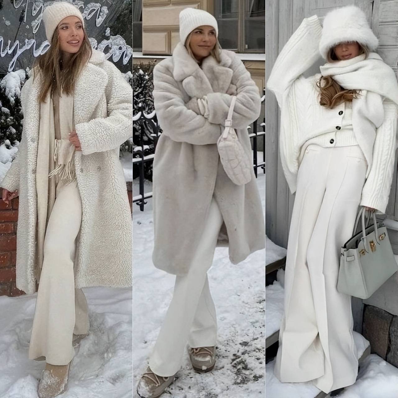 白色何以成为冬日高级色？简约搭配气场全开，尽显自信高级风 (图7)