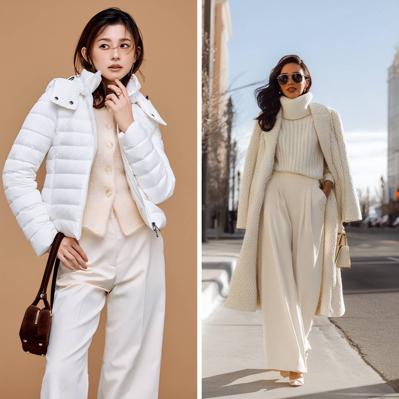 白色何以成为冬日高级色？简约搭配气场全开，尽显自信高级风 (图11)