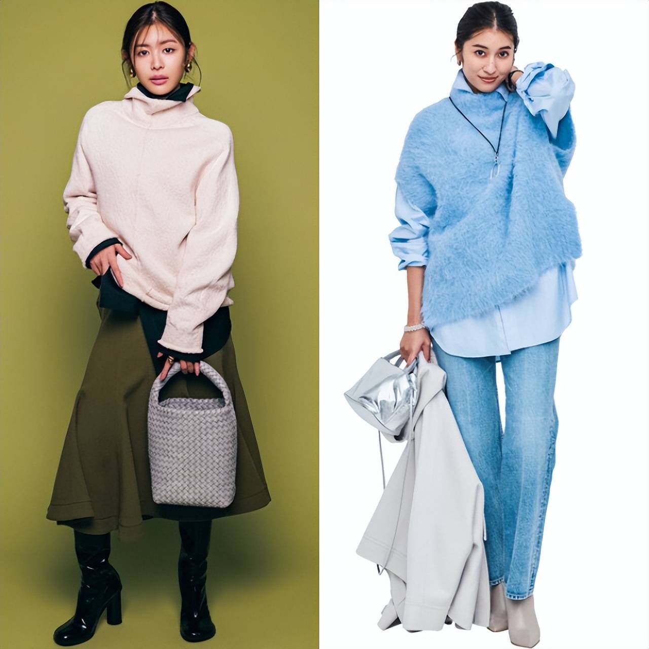 秋冬“衬衫+针织衫”，简约自带文艺还时髦，轻松穿出知性范(图8)