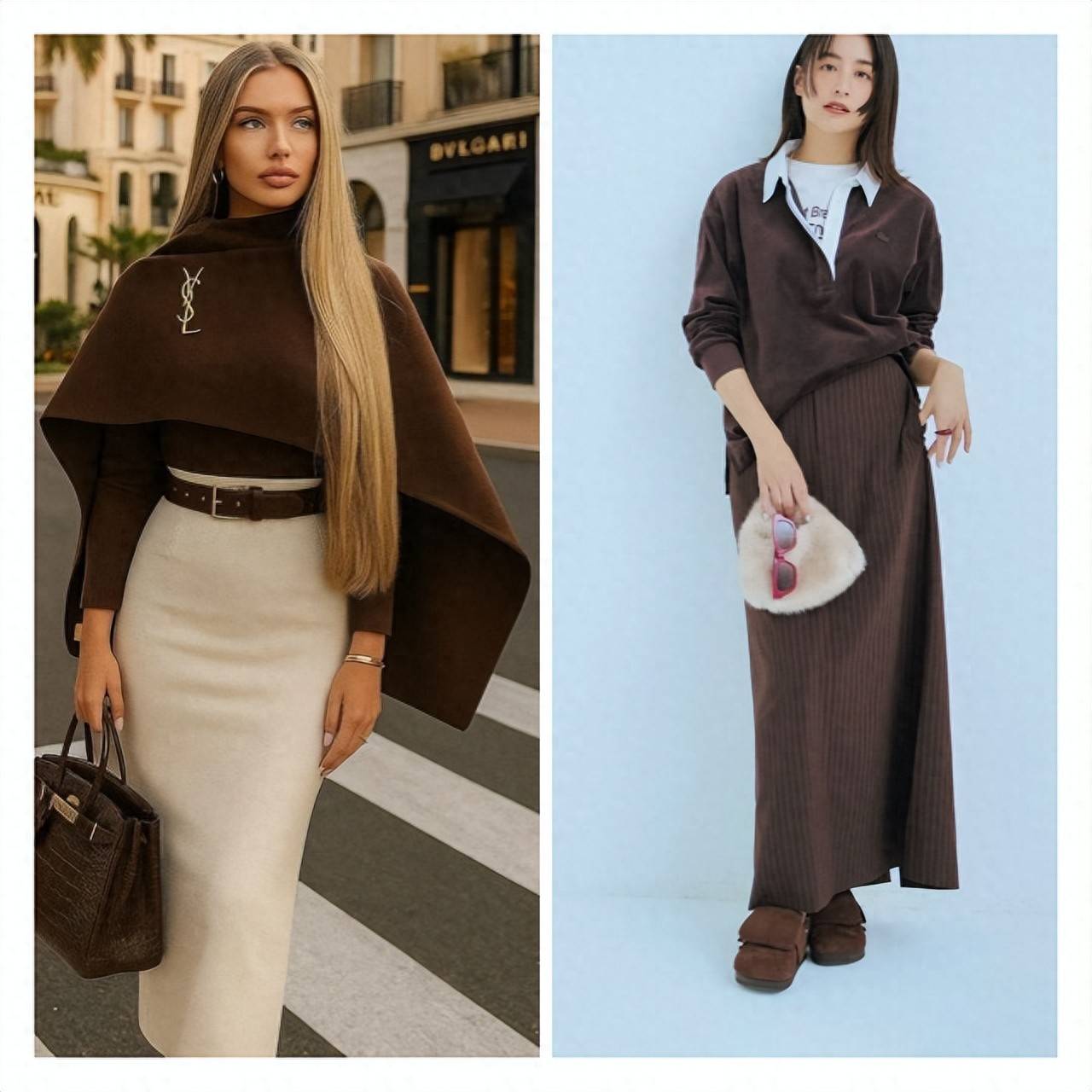 穿对流行的巧克力色，引爆优雅气场！这三招搭配术告别单调 (图1)