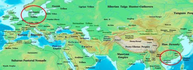 看对手知水平:百越与日耳曼对比 折射汉朝和罗马强弱 (图2) 看对手知水平:百越与日耳曼对比 折射汉朝和罗马强弱 (图2)