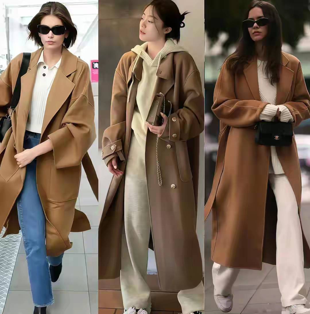 看了宋佳的大衣穿搭,我悟了:大衣不配打底裤,鞋穿低跟,更优雅 (图11) 看了宋佳的大衣穿搭,我悟了:大衣不配打底裤,鞋穿低跟,更优雅 (图11)