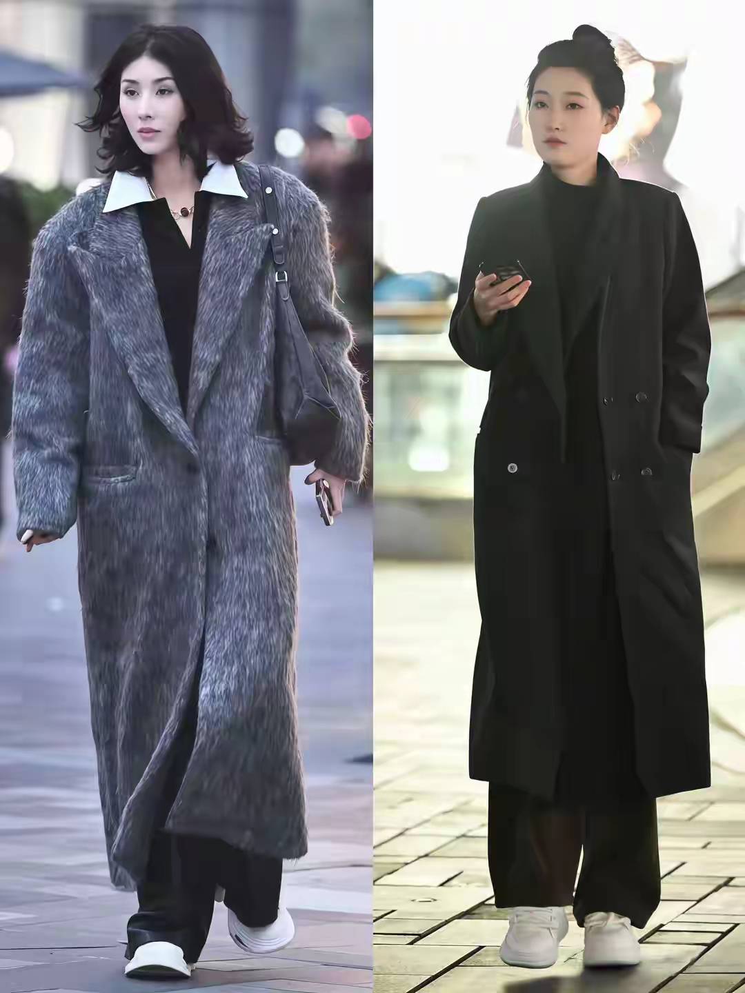 看了宋佳的大衣穿搭,我悟了:大衣不配打底裤,鞋穿低跟,更优雅 (图14) 看了宋佳的大衣穿搭,我悟了:大衣不配打底裤,鞋穿低跟,更优雅 (图14)