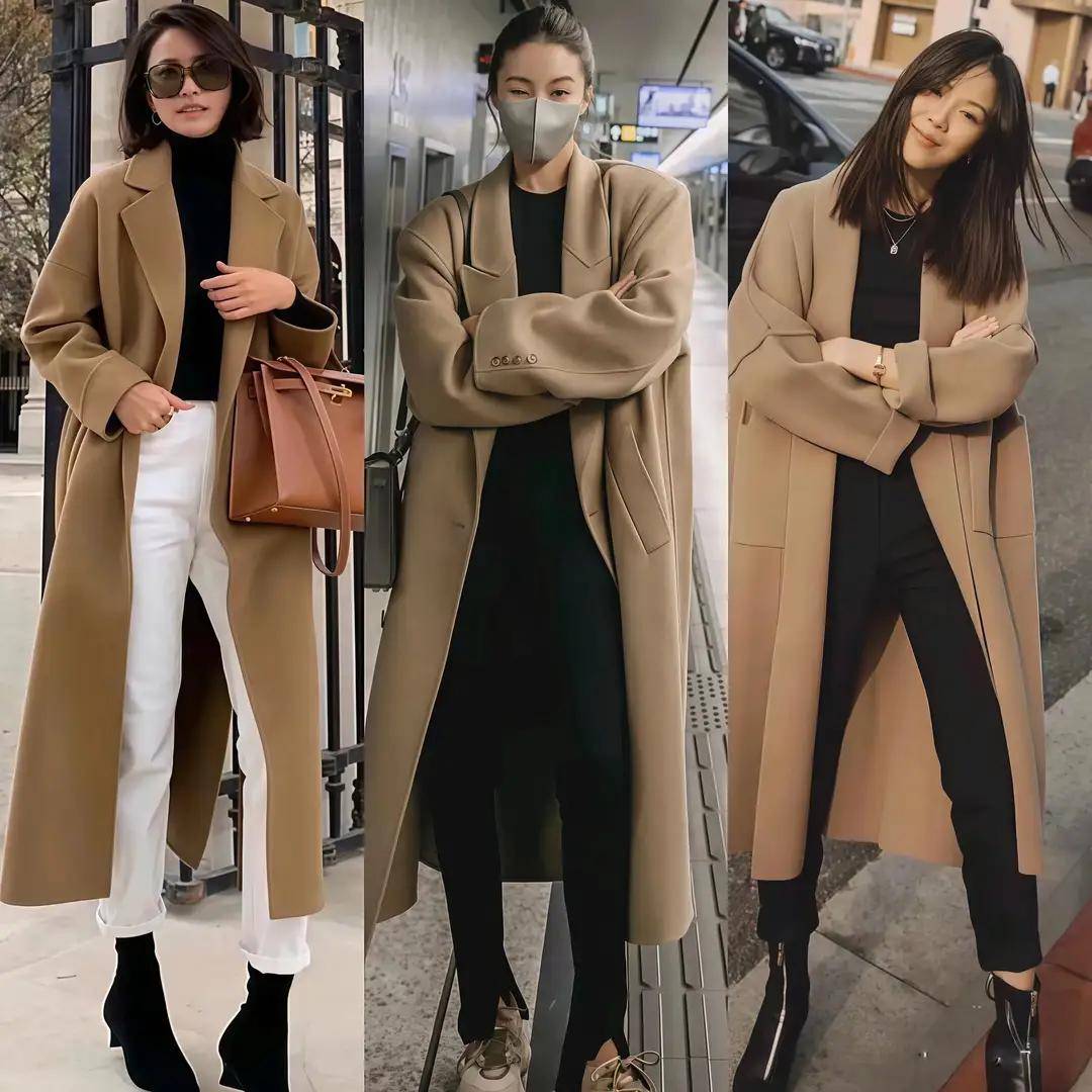 看了宋佳的大衣穿搭,我悟了:大衣不配打底裤,鞋穿低跟,更优雅 (图17) 看了宋佳的大衣穿搭,我悟了:大衣不配打底裤,鞋穿低跟,更优雅 (图17)