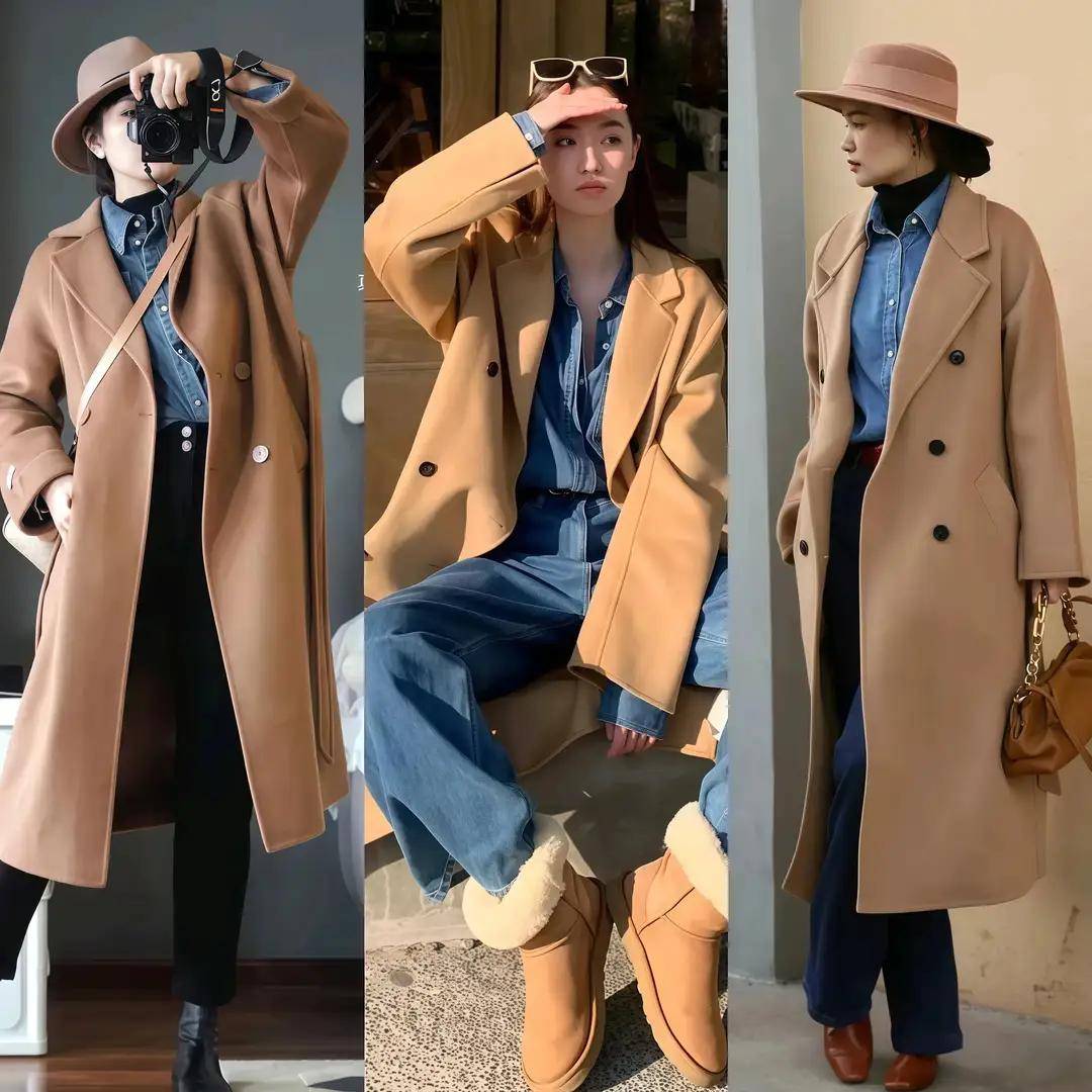 看了宋佳的大衣穿搭,我悟了:大衣不配打底裤,鞋穿低跟,更优雅 (图18) 看了宋佳的大衣穿搭,我悟了:大衣不配打底裤,鞋穿低跟,更优雅 (图18)