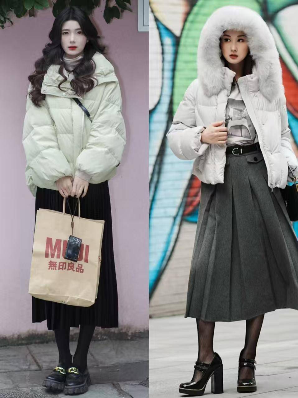 “羽绒服”新穿法火了,搭配裙子、直筒裤,既保暖又洋气,超好看 (图16) “羽绒服”新穿法火了,搭配裙子、直筒裤,既保暖又洋气,超好看 (图16)