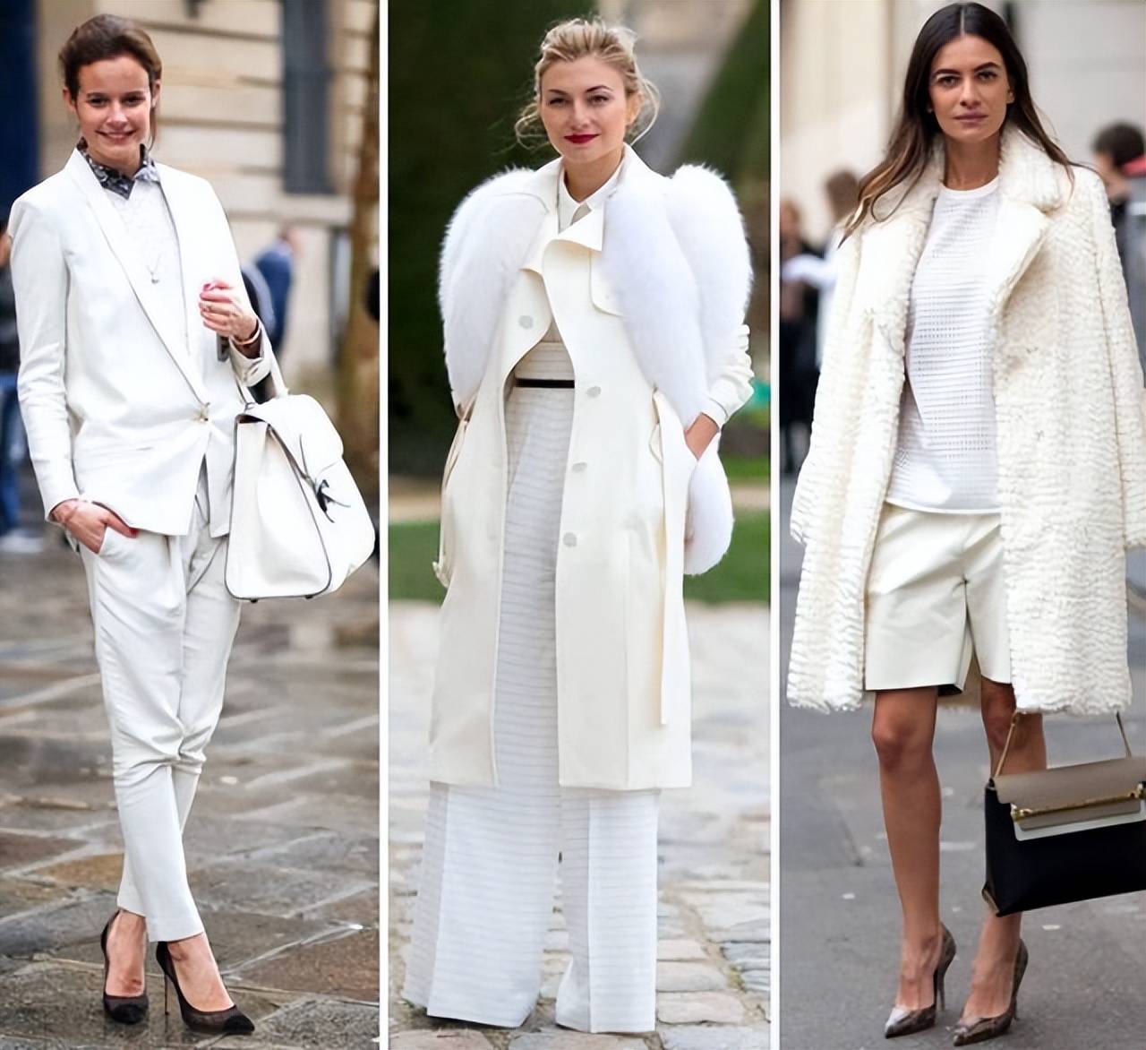 今年冬天这么穿绝了,满身白色又亮眼又高级,谁穿谁好看 (图2) 今年冬天这么穿绝了,满身白色又亮眼又高级,谁穿谁好看 (图2)