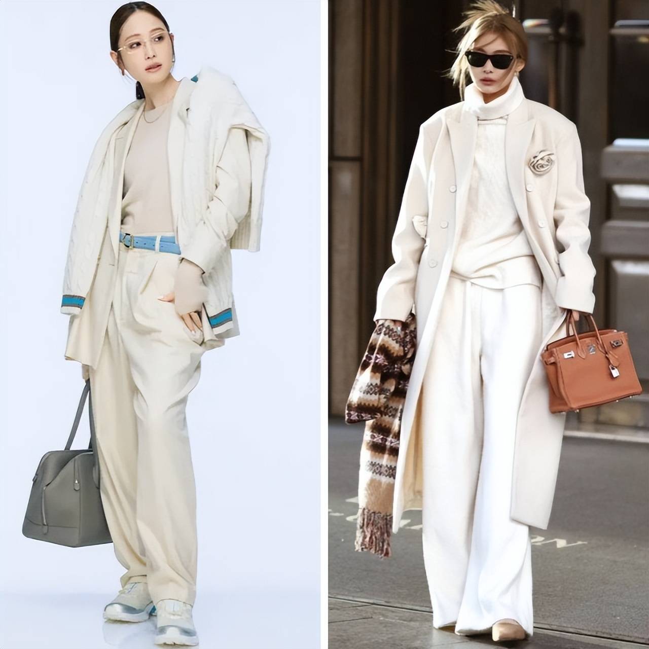 今年冬天这么穿绝了,满身白色又亮眼又高级,谁穿谁好看 (图5) 今年冬天这么穿绝了,满身白色又亮眼又高级,谁穿谁好看 (图5)