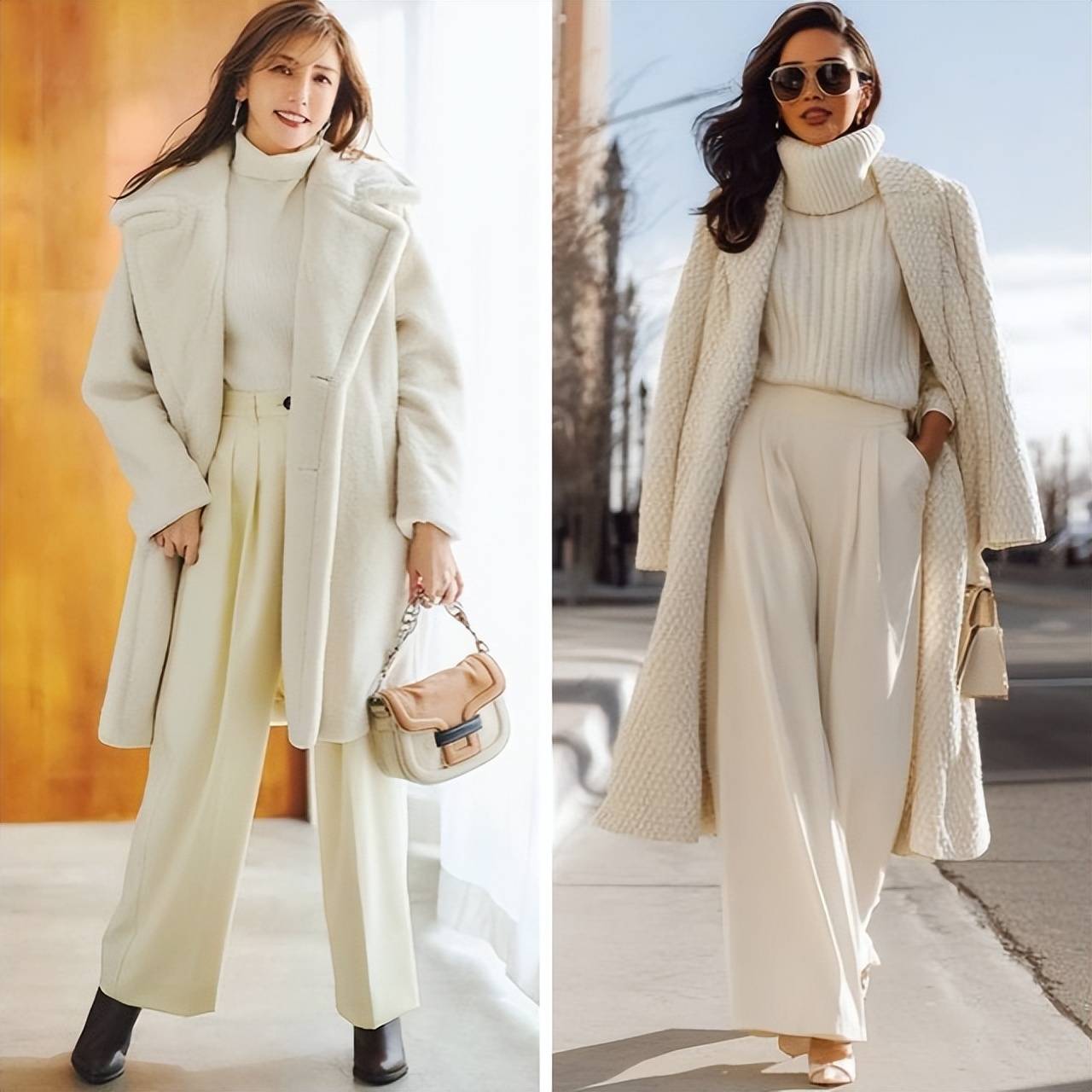 今年冬天这么穿绝了,满身白色又亮眼又高级,谁穿谁好看 (图6) 今年冬天这么穿绝了,满身白色又亮眼又高级,谁穿谁好看 (图6)