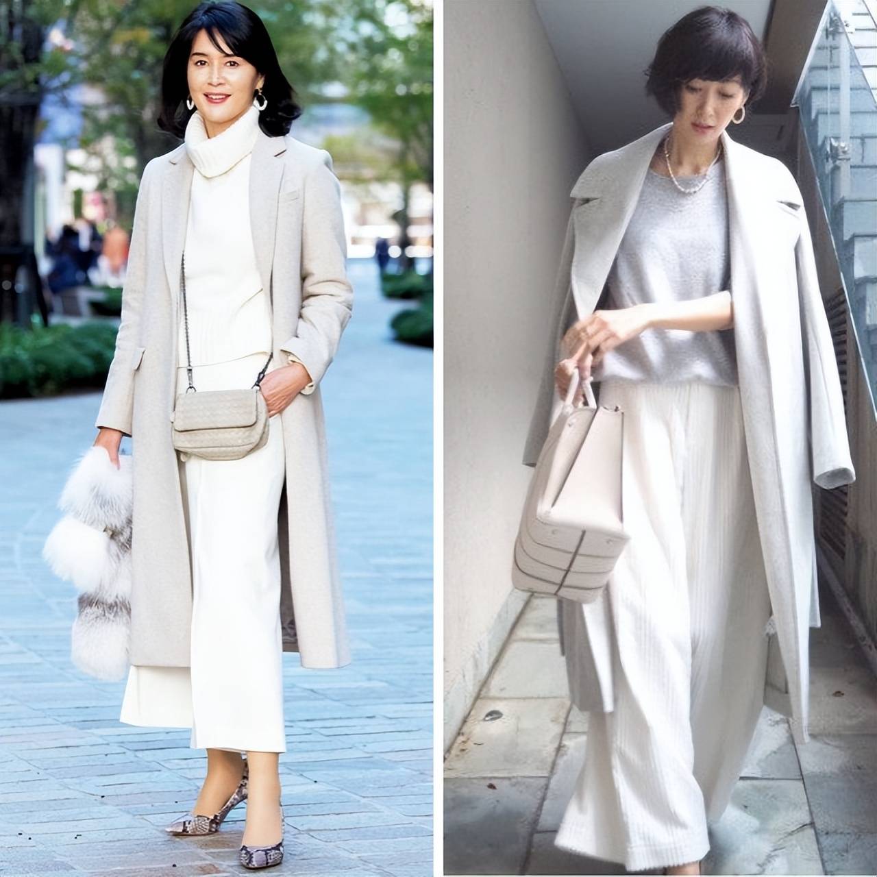 今年冬天这么穿绝了,满身白色又亮眼又高级,谁穿谁好看 (图7) 今年冬天这么穿绝了,满身白色又亮眼又高级,谁穿谁好看 (图7)