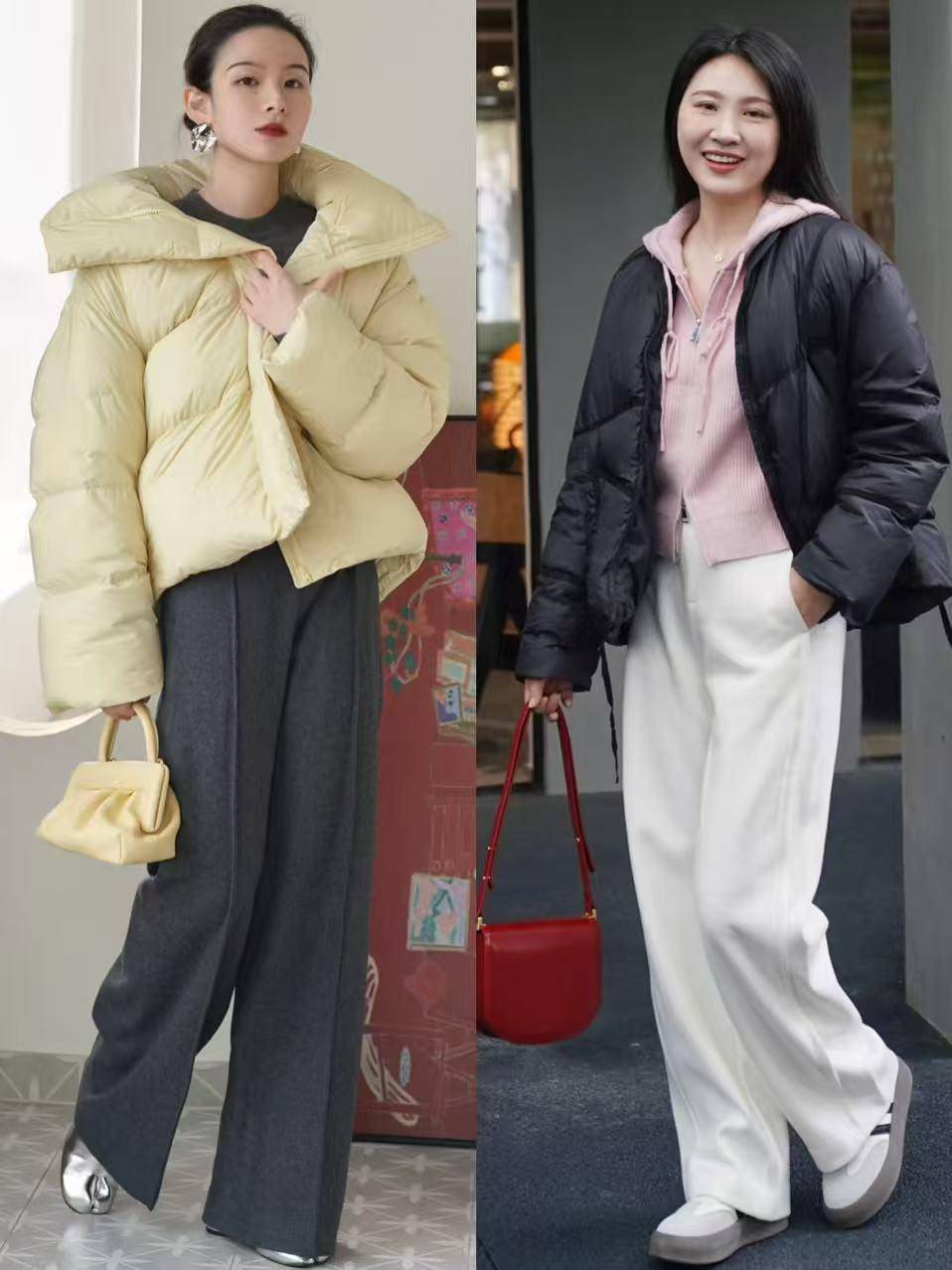 今冬“阔腿裤”新穿法火了,搭配短外套显高显瘦,这么穿才更时髦 (图6) 今冬“阔腿裤”新穿法火了,搭配短外套显高显瘦,这么穿才更时髦 (图6)