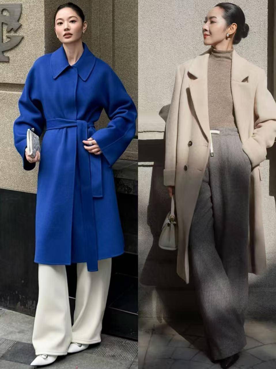 普通人怎么把大衣穿时髦？今冬这3种下装搭配法就很火！又飒又美 (图5)