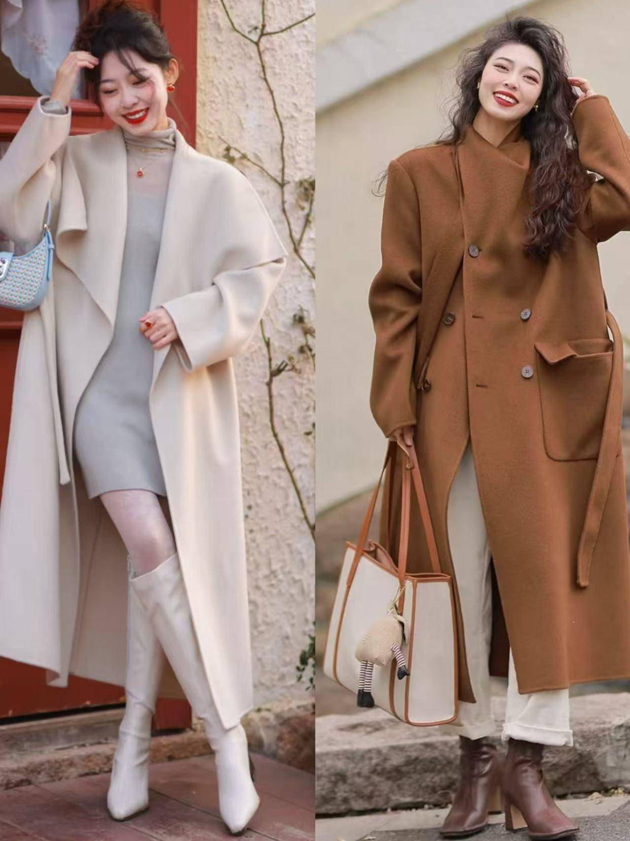 普通人怎么把大衣穿时髦？今冬这3种下装搭配法就很火！又飒又美 (图15)