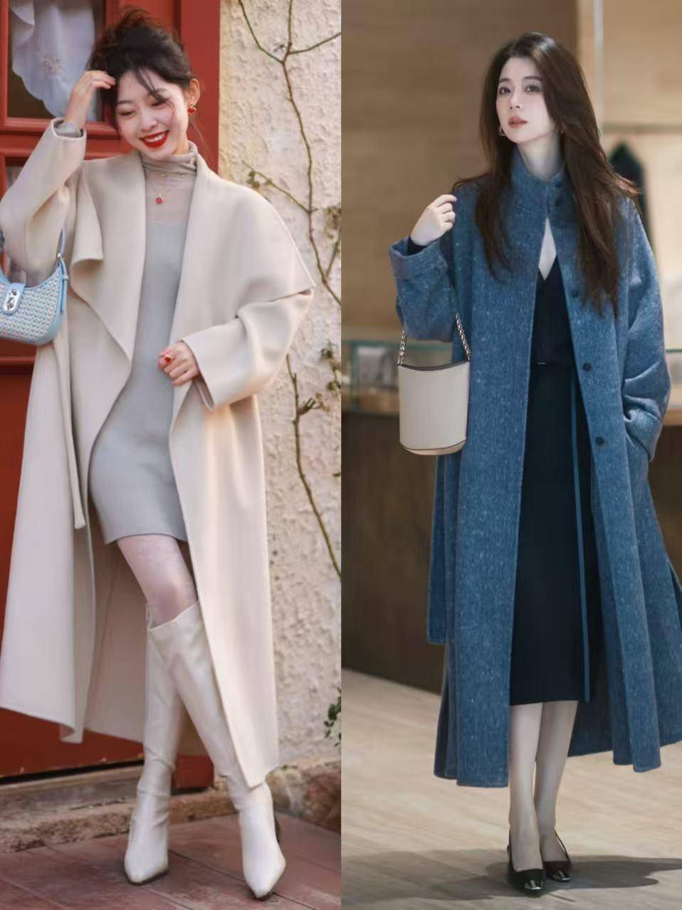普通人怎么把大衣穿时髦？今冬这3种下装搭配法就很火！又飒又美 (图17)