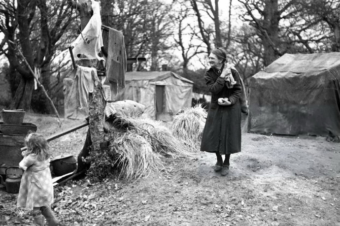 树下的贫民窟 英格兰汉普郡新森林，1949年