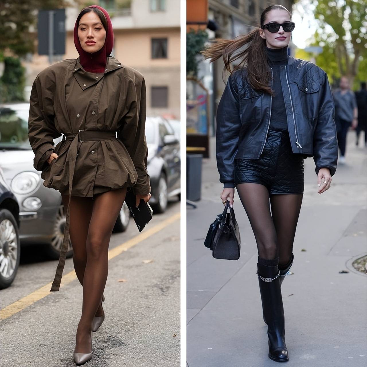 告别“光腿杀”，今冬流行穿黑袜与彩袜，轻松时髦圈粉无数 (图5)
