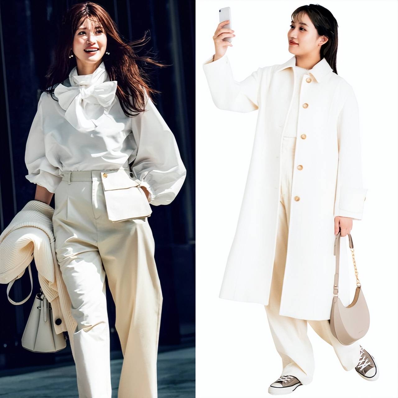 白裤子今年冬天又火起来，巨好搭，随便一穿就高级，信我 (图4)