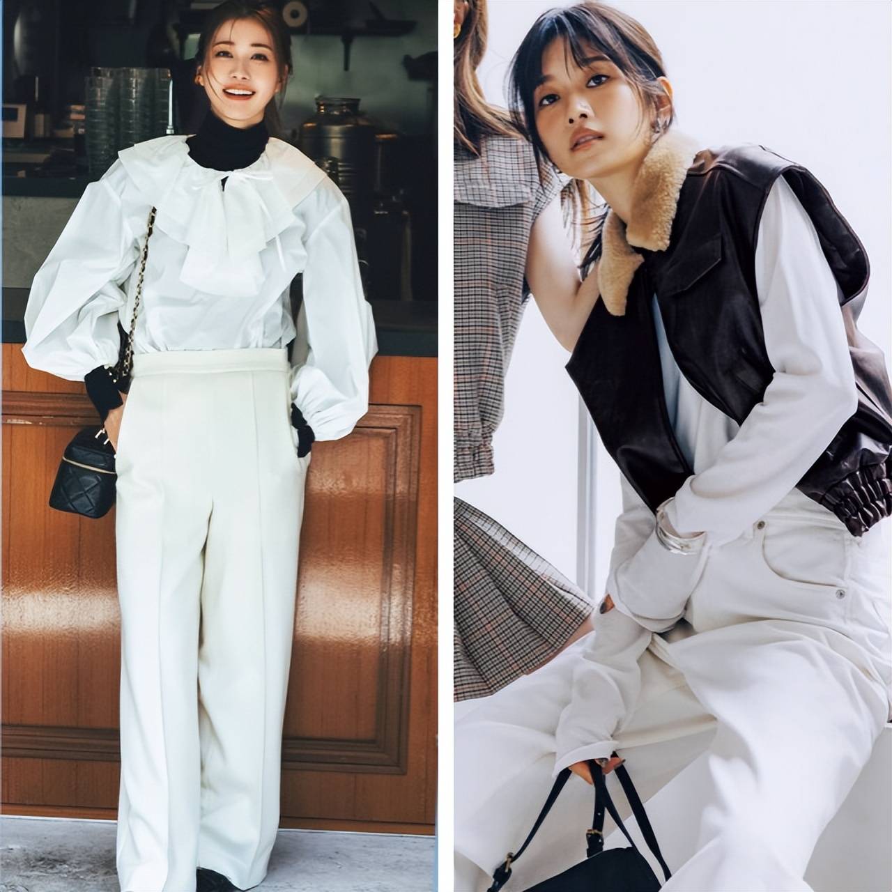 白裤子今年冬天又火起来，巨好搭，随便一穿就高级，信我 (图8)