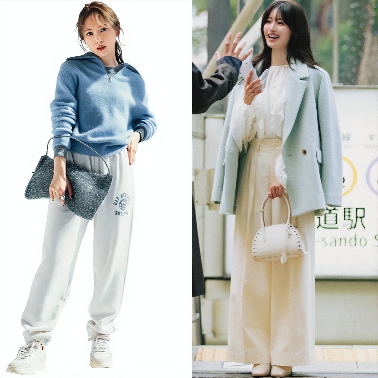 白裤子今年冬天又火起来，巨好搭，随便一穿就高级，信我 (图9)