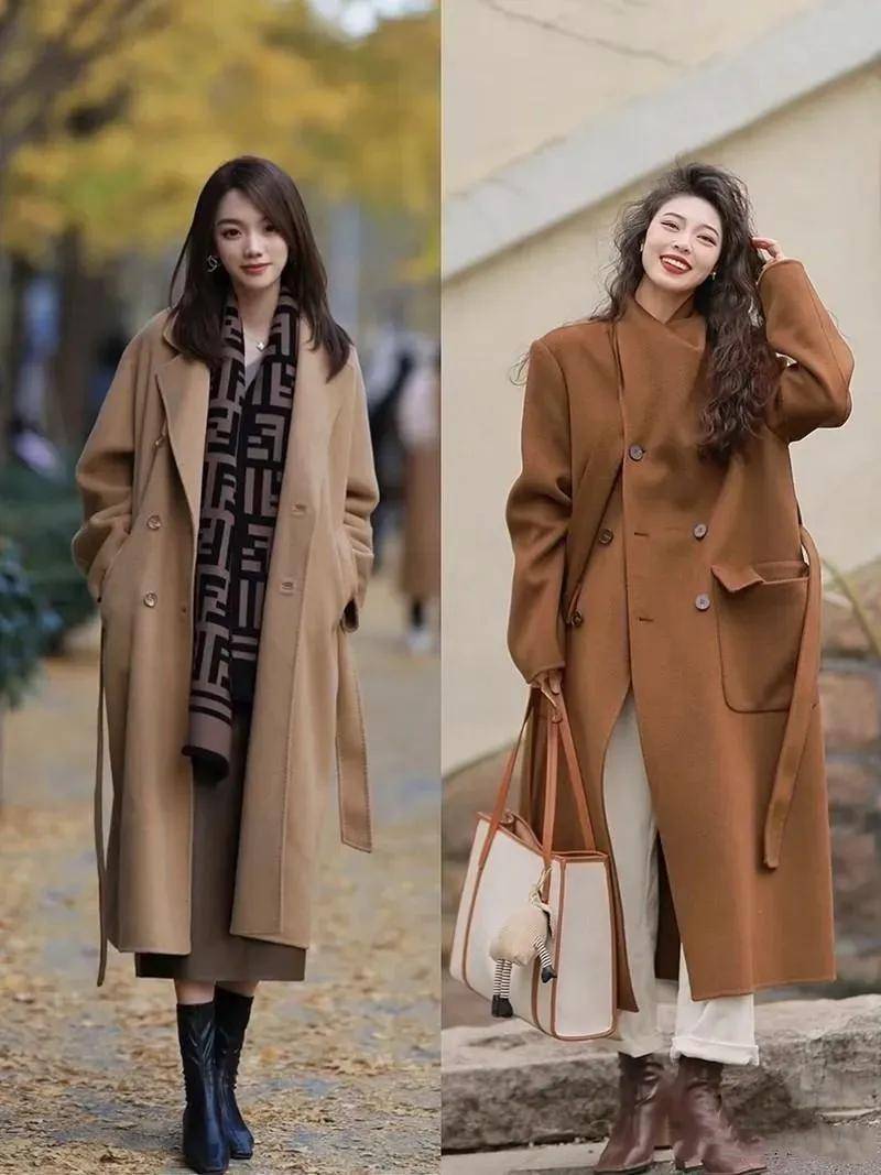 这才是“大衣”最聪明的穿法，搭裙子、长裤超洋气！谁见都夸好看 (图12)