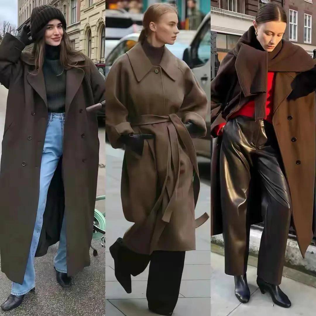 这才是“大衣”最聪明的穿法，搭裙子、长裤超洋气！谁见都夸好看 (图16)