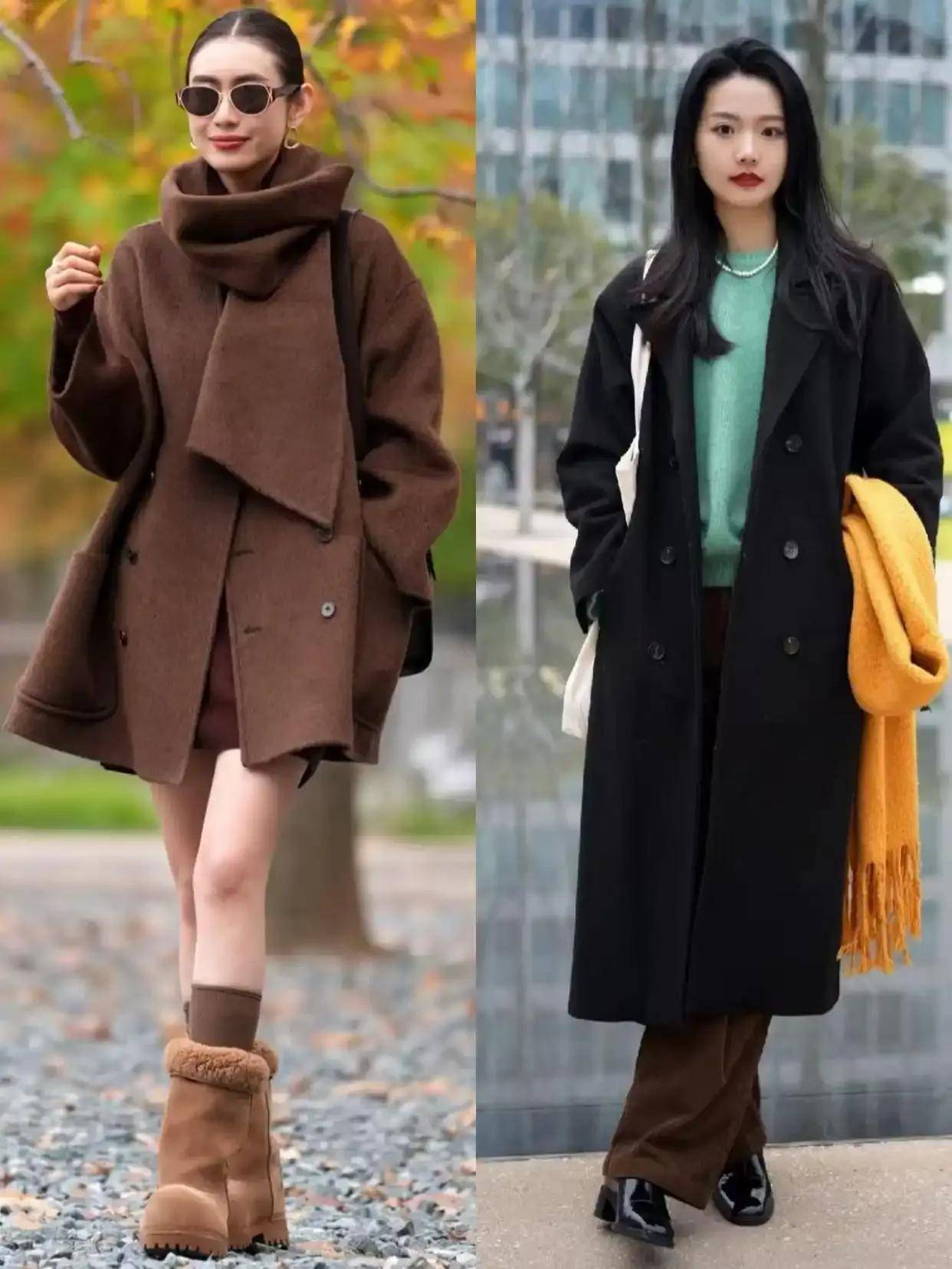 今年冬季最保暖时髦的穿法：大衣+裙子与长裤，太提升气质了！ (图12)