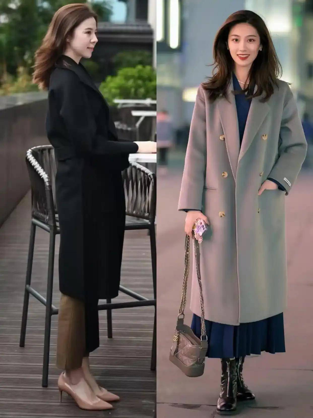 今年冬季最保暖时髦的穿法：大衣+裙子与长裤，太提升气质了！ (图11)