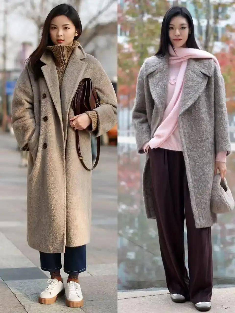 今年冬季最保暖时髦的穿法：大衣+裙子与长裤，太提升气质了！ (图13)