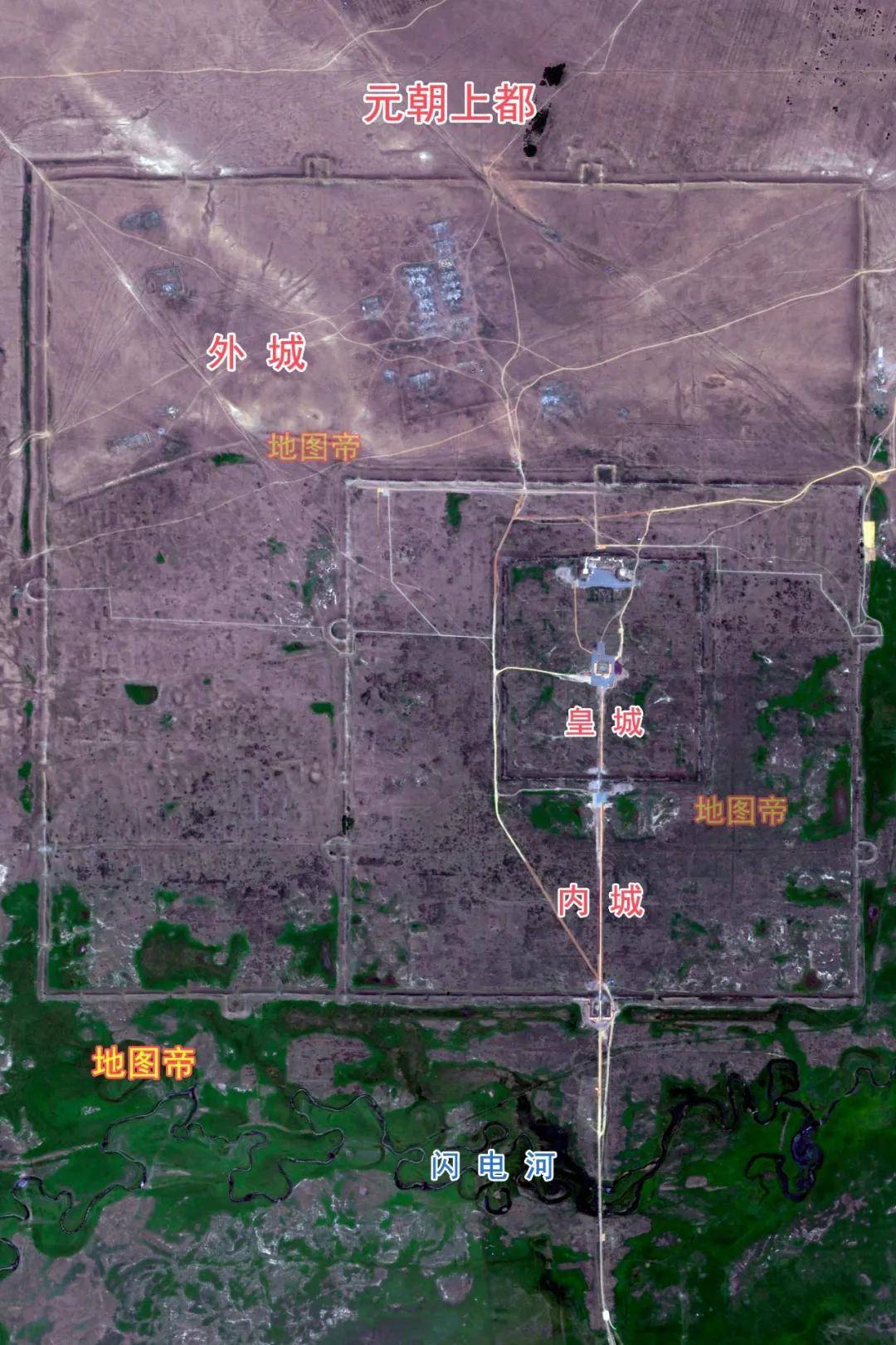 内蒙古6座古城，形状各不相同？航拍图一目了(图9)