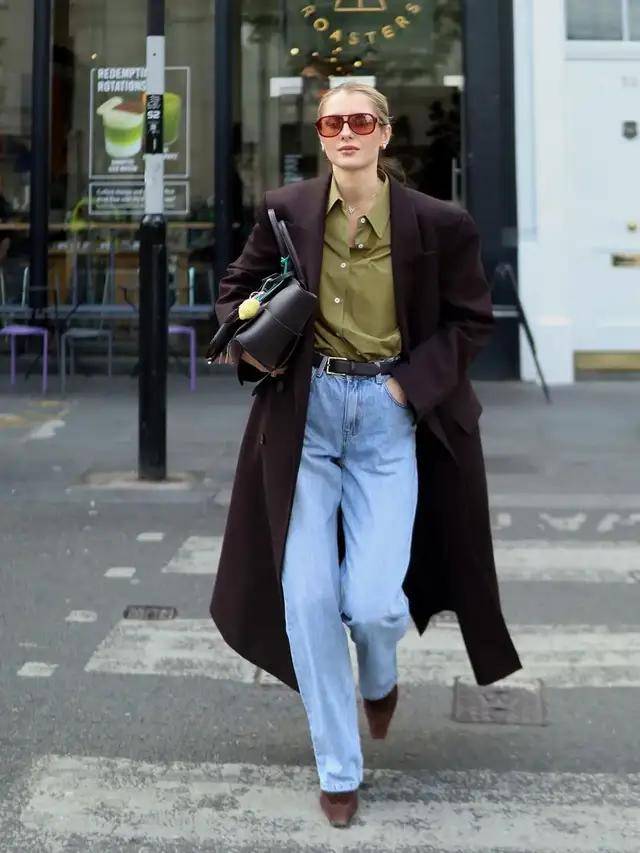 今冬“大衣＋阔腿裤”最火！这么穿美爆了，高级又好看 (图16)