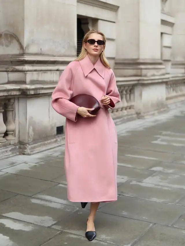 今冬“大衣＋阔腿裤”最火！这么穿美爆了，高级又好看 (图15)