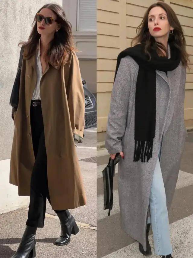 今冬“大衣＋阔腿裤”最火！这么穿美爆了，高级又好看 (图22)
