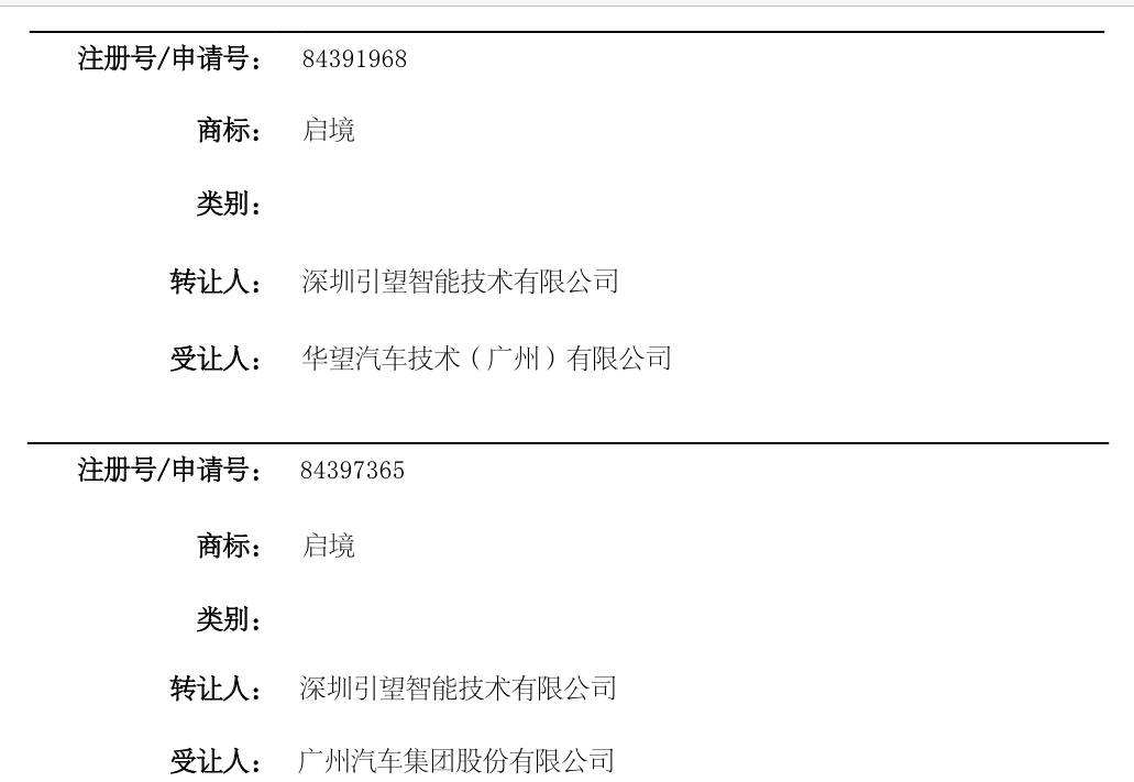 华为引望转让启境商标 (图3)