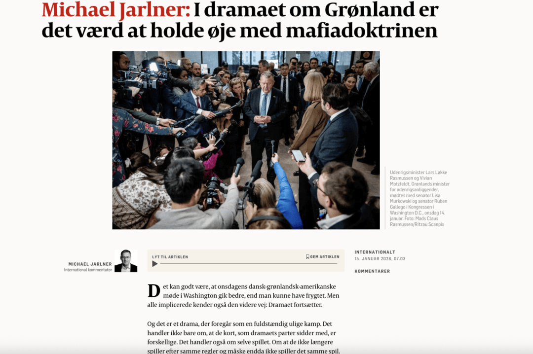 欧洲多国出兵格陵兰 跨大西洋关系面临瓦解 (图1)