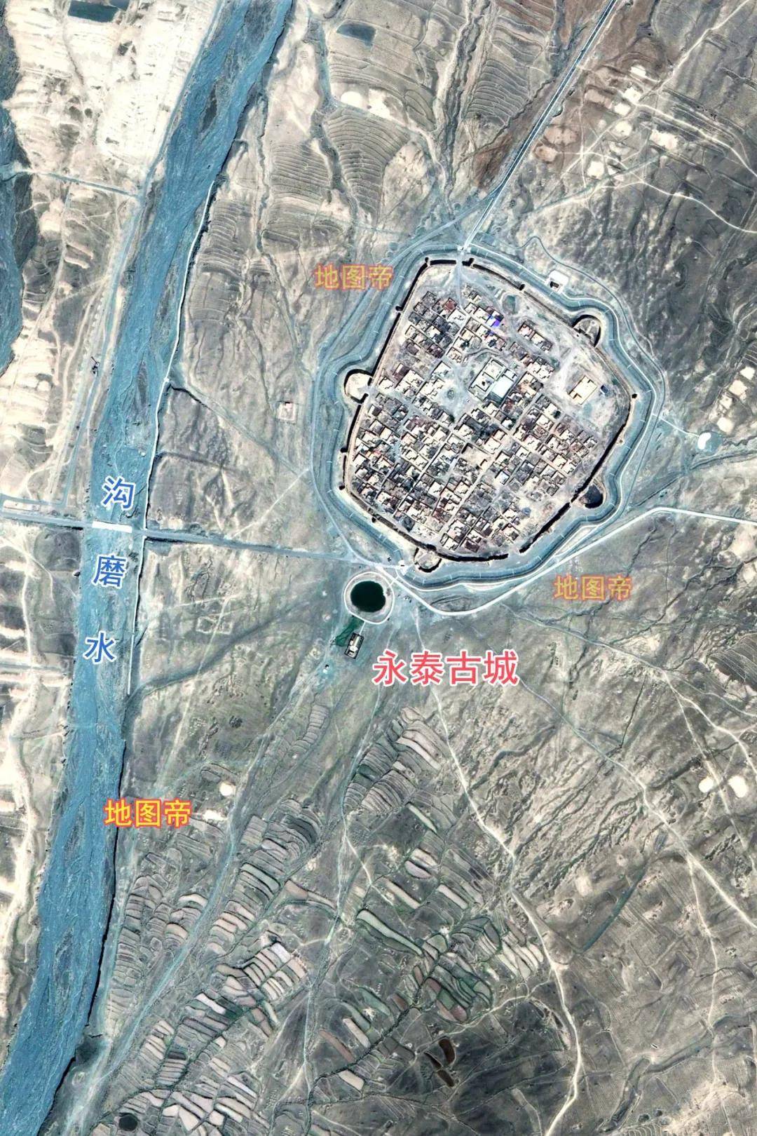 甘肃四座古城，形状各不相同？航拍图一目了然(图4)